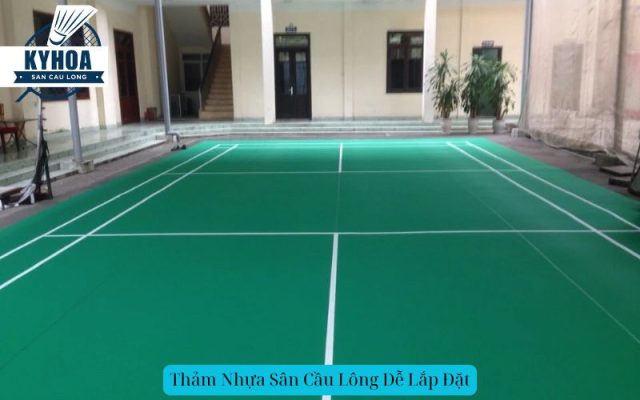 Thảm Nhựa Sân Cầu Lông Dễ Lắp Đặt